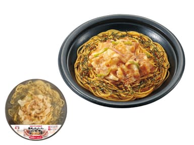 豚肉とガーリックのパスタ