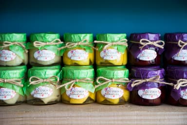 果物のシロップ漬け