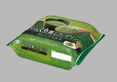 『じっくり蒸したプリン ぎゅっと宇治抹茶』