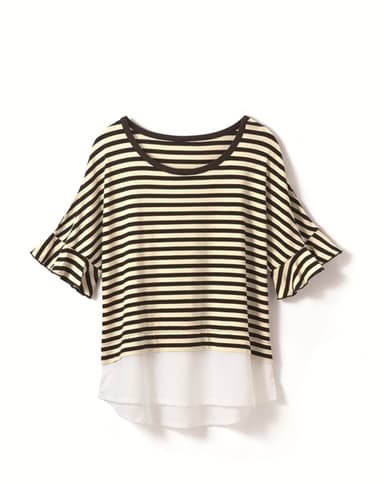 フリルスリーブプルオーバー