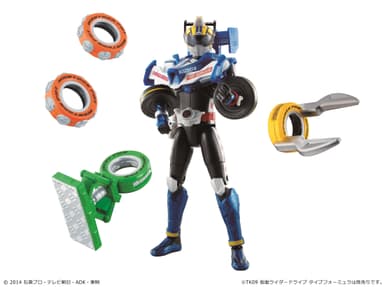 「仮面ライダードライブ タイプフォーミュラ」専用のタイヤパーツ