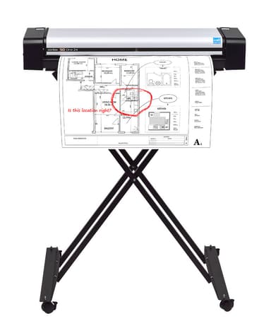 SD One 24 Front With Stand and Document