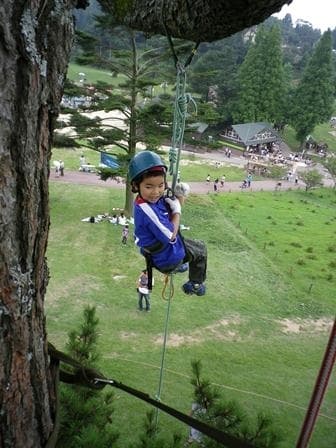 ロープクライミング　開催時の様子