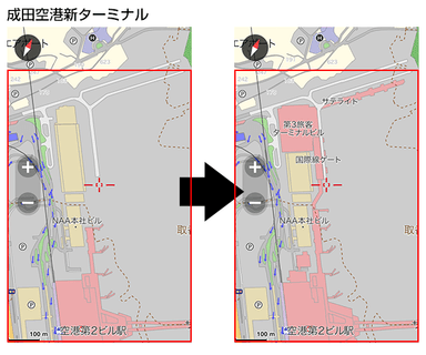 成田国際空港 第3旅客ターミナルビル開業前後