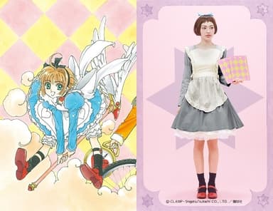 バトルコスチュームモデル　さくらのアリスワンピース