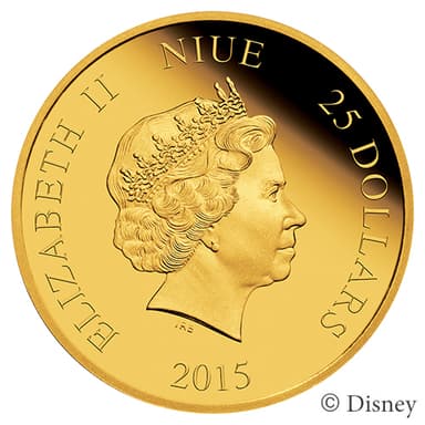 25ドル金貨エリザベス面