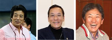 (左)江本孟紀氏／(中)上田二朗氏／(右)田尾安志氏