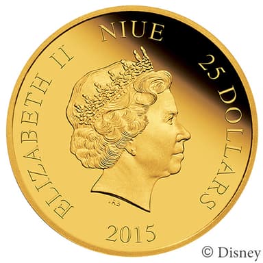 25ドル金貨エリザベス面