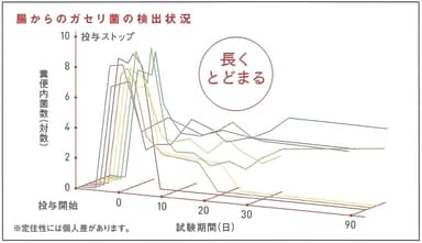 腸からのガセリ菌の検出状況
