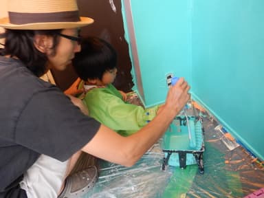 2015夏休み親子ペイント体験レッスン1