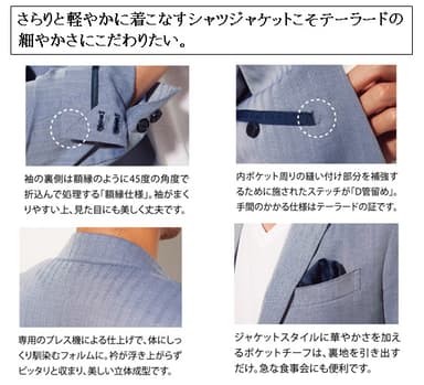 シャツジャケットのこだわり