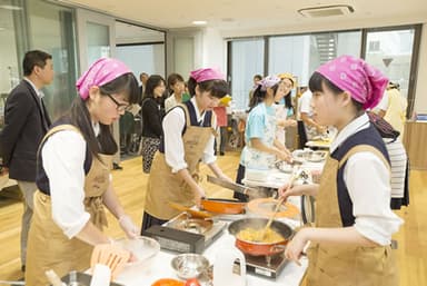 昨年の調理審査の模様