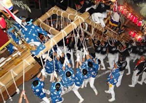 ＜尼崎だんじり祭り　山合わせ＞
