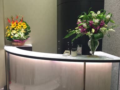 落ち着きのあるエントランス