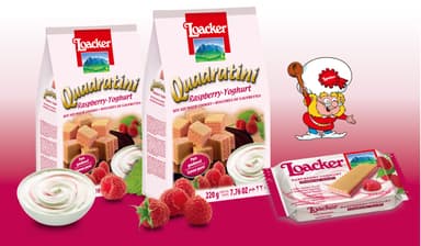 クワドラティーニ　ラズベリーヨーグルト