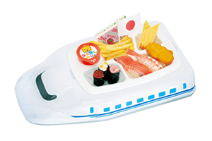 ≪おこさまセットA≫ミニ軍艦：いくら／まぐろたたき／コーンエッグサラダミニにぎり：サーモン／ボイルエビ／ツナゲット