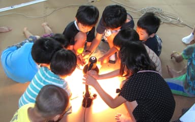 太陽電池を使った実験