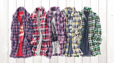 秋の新作「ビエラチェックシャツ」