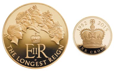 英国の通常貨を飾ってきた5種の肖像／戴冠式の王冠