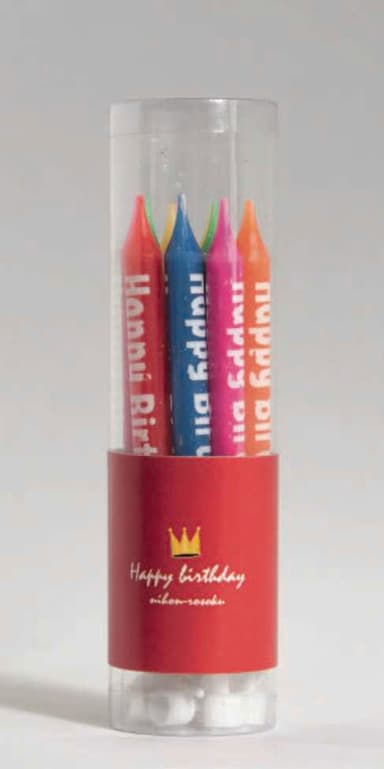 プリントキャンドル Happy Birthday Candle