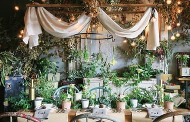 『森のキャンプウェディング』テーブルイメージ