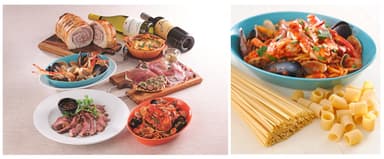 お料理の画像とマンチーニを使用したメニュー「魚介の旨みたっぷり　アンコーナ風スパゲティー」
