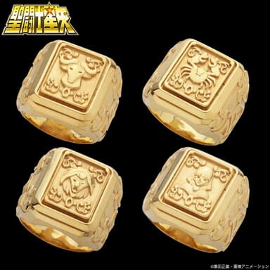 聖闘士星矢　黄金聖衣箱デザインsilver925リング＜牡牛座(タウラス)／蟹座(キャンサー)／獅子座(レオ)／乙女座(バルゴ)＞
