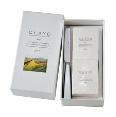 CLAYD SOAP Delight -Damask Rose- with Soap Cutter