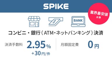  SPIKE(スパイク)、『Pay-easy(ペイジー)』を追加