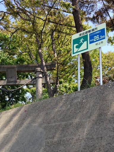 津波避難標識