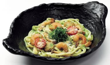 大葉のジェノベーゼうどん