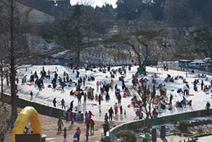 昨年度のスノーランド（雪あそびエリア）