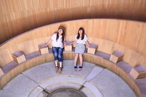 風室内で冷風体験をする様子＜冷風体験イメージ＞