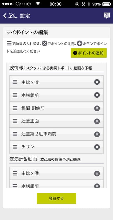 波伝説 マイポイント