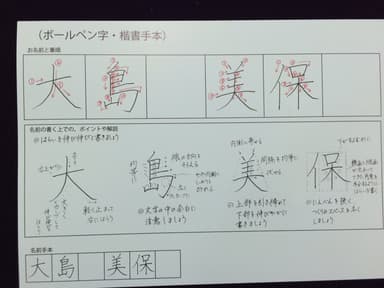 お手本