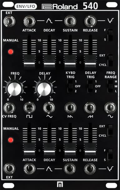 「SYSTEM-500 540 Modular 2ENV-LFO」(エンベロープ／LFO)
