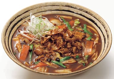 豚肉と野菜の豆鼓スープうどん