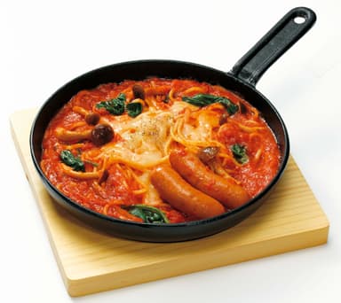 とろ～りチーズのトマトスープパスタ