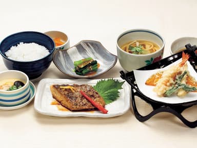 幽庵焼と季節天ぷらご膳