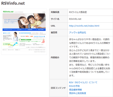 各サイトの内容や注目コンテンツなども紹介