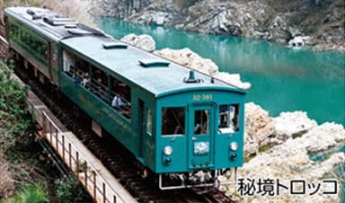 土讃線秘境トロッコで行く祖谷かずら橋と大歩危峡観光遊覧船