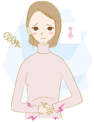 便秘に悩む女性