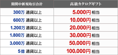 キャンペーン条件