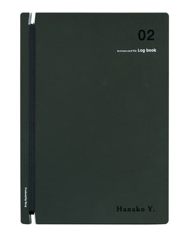 Log book名入れサンプル(黒×グロス)