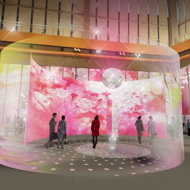 「ＳＡＫＵＲＡ　ｉｎ　Ｍａｒｕｎｏｕｃｈｉ -桜-　Ａｒｔ　Ｉｎｓｔａｌｌａｔｉｏｎ　ｂｙ　ＯＨＧＵＳＨＩ」 イメージ