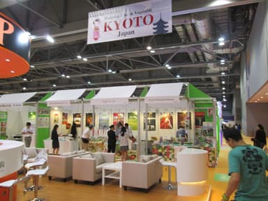 京都市中央卸売市場ブース遠景