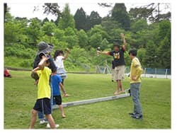 スラックライン　開催時の様子