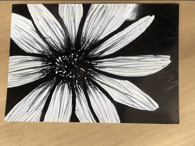 一期生の描いた花