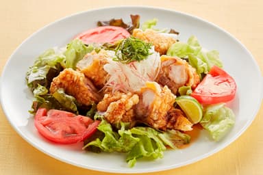 阿波尾鶏のやわらか衣揚げすだち風味の甘酢ソース
