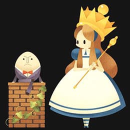 0313「鏡の国のアリス」（部分）（デジタルイラスト、2013年）